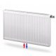  Jekleni panelni radiator Purmo 2393 W bel 1400 x 600 x 102 mm - spodnji priključek