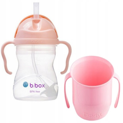  Doidy Cup 3m+ roza 000104 + B.Box Gelato Tutti Frutti steklenica 0,24 l roza