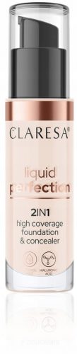  CLARESA LIQUID PERFECTION FOUNDATION CONCEALER 2V1 101 30 ml