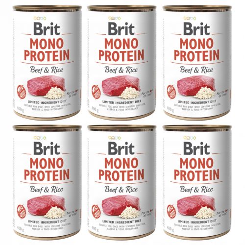  Brit Mono Protein mokra hrana govedina z rižem 400 g