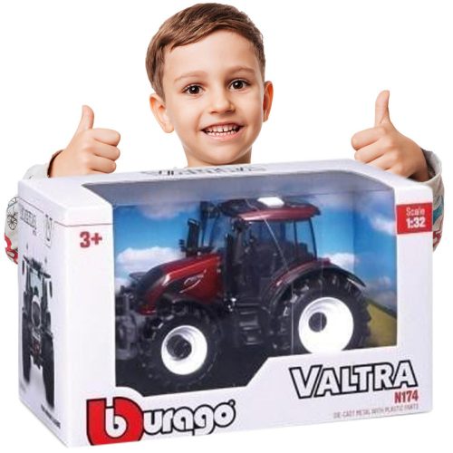 BBURAGO Toy Farm Valtra N174 Red 1:32 IGRAČE