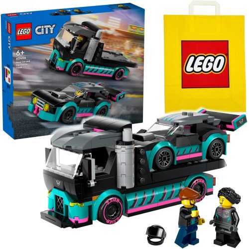  LEGO City 60406 Kamión se závodním autem + VP papirnata vrečka LEGO 6315792 srednja