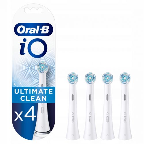  Oral-B iO Ultimate Clean konica, črna, 4 kosi