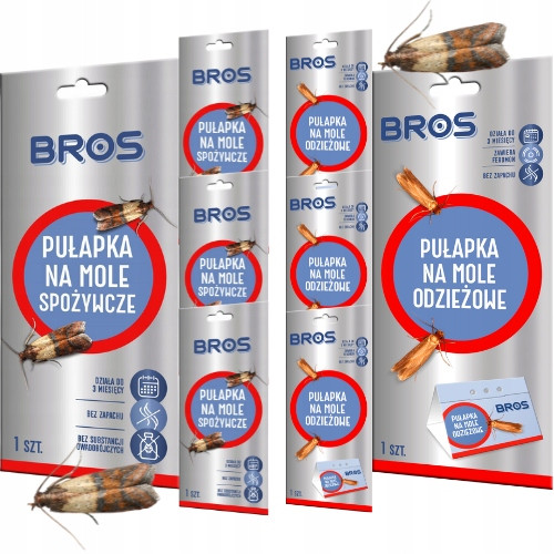  4× Bros past za molje 1 kos + 4× Bros feromonska past za molje 0,1 kg