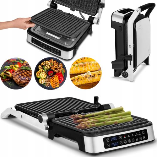  Zeegma Grill Chef 2100 W zložljiv žar, srebrn