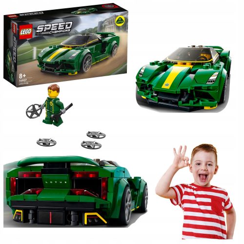  LEGO Technic Bricks lego speed šampion hitri zeleni dirkalni avto s figuro avtomobila 2v1 7690751