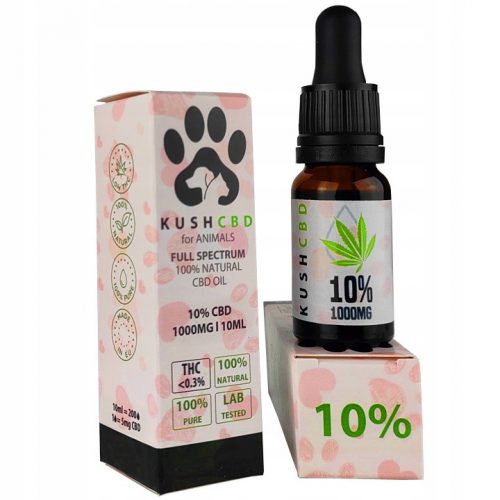  Kush CBD 10% Full Spectrum konopljino olje za hišne ljubljenčke 10 ml