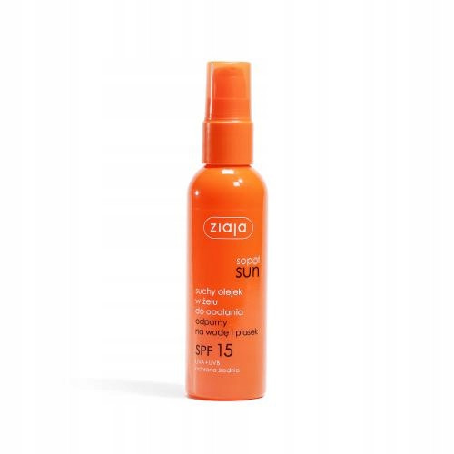  ZIAJA SOPOT SUN SPF15 SUN DRY OLJNI GEL ZA SONČENJE 90 ml v pršilu