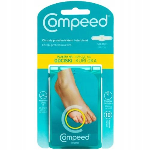  COMPEED Obliži za kurja očesa, srednji - 10 kom