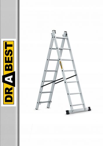 Drabest lestev 3,95 m aluminij 2 x 7 do 150 kg