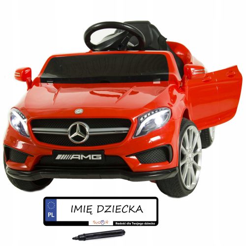  Mercedes avto črna, rdeča