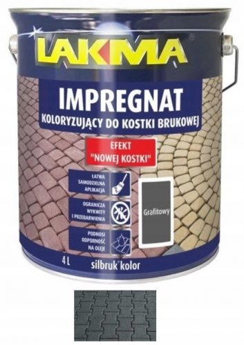  Lakma A2100684 impregnacija za tlakovce, grafit, 4 l