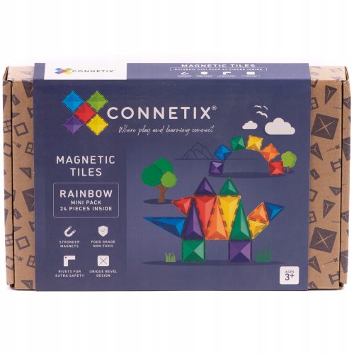  Connetix magnetne kocke Connetix magnetne kocke - Rainbow Mini Pack 24 kos. 24 kosov.