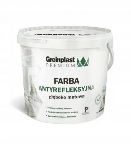 Greinplast antirefleksna barva, mat bela, 10 l