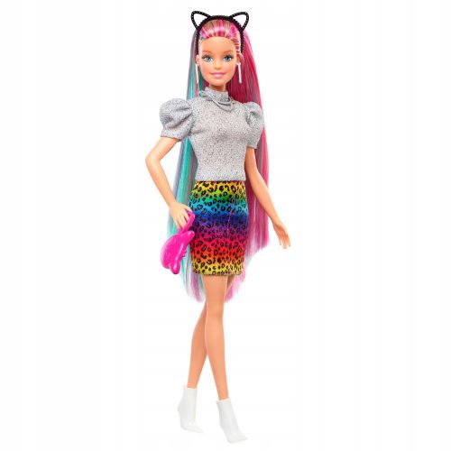  Pričeska punčke Barbie Barviti leopard GRN81