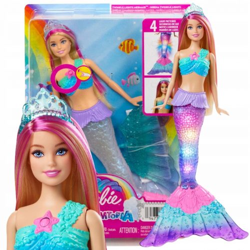  Barbie Malibu Mermaid Doll Utripajoče lučke HDJ36