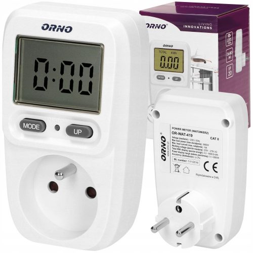 Orno 16 A 3680 W vatmeter