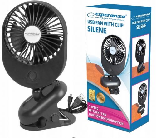 Mini ventilator s sponko na ventilatorju Majhen namizni ventilator z