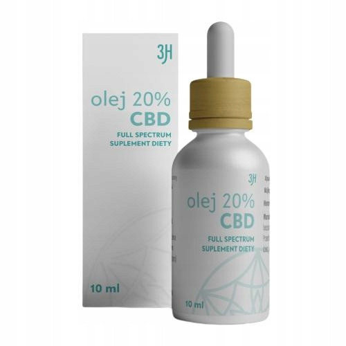  CBD konopljino olje 20% 3H CBD Oil Organic 10 ml