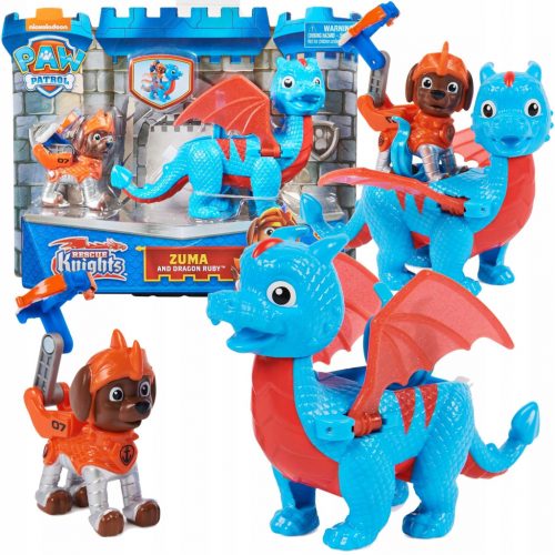  PAW PATROL Knights FIGURICA ZUMA IN BIG DRAGON RUBY