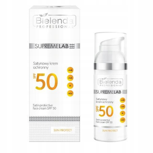  Bielenda Supremelab zaščitna krema za sončenje spf50 uva uvb ir hev satin