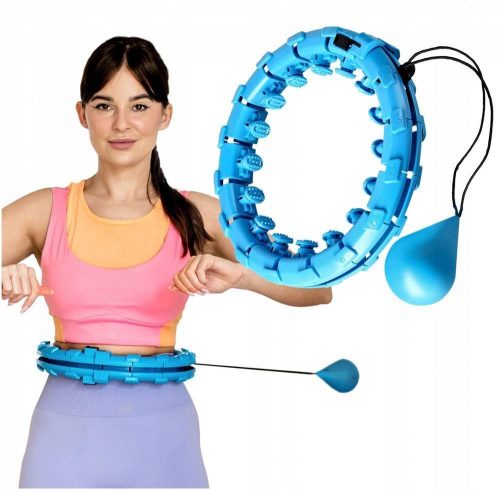 Hula obroč z zatiči One Fitness 42 cm modri odtenki