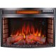 Vgradni kamin s funkcijo ogrevanja, električni ArtiFlame črn 1600 W 66 x 47 x 28,7 cm