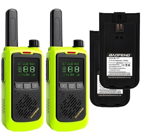  2x Baofeng BF-T17 Walkie Talkie Mini Walkie Talkie