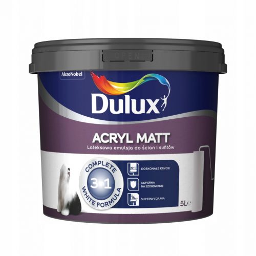  Dulux akrilna temeljna barva 5 l Snežno bela mat