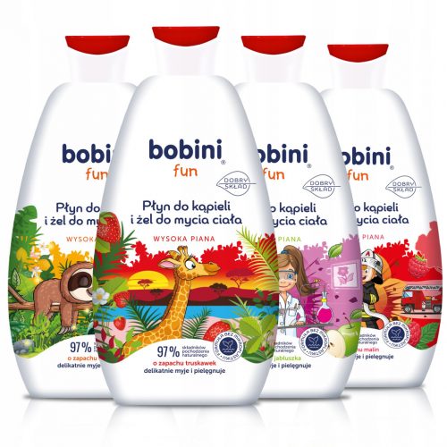  Bobini Bath tekoči gel za umivanje za otroke 4 pak