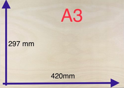  3MM VEZANE PLOŠČE, VELIKOST A3 cm, Kl. 2 ZA LASER