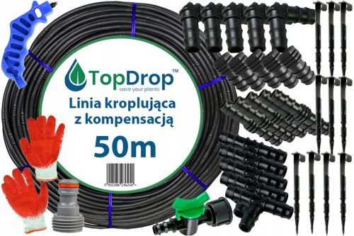  DRIPPER LINE S KOMPENZACIJO 50M SET 34 33CM