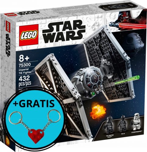  LEGO Star Wars 75300 Imperial TIE Fighter + obesek za ključe Lego srce