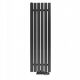  Vodni kopalniški radiator Regnis 438 W 290 x 1000 mm črn