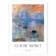 Plakat CLAUDE MONET SUNRISE POSTER B2 50x70 #290 kos brez okvirja 50 x 70 cm