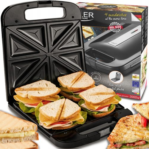  Adler AD 3055 toaster črn 2000 W + garancijski list izdelka