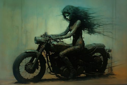 Slika Zdzisław Beksiński Style - Motorist