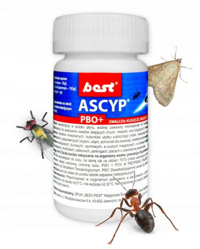  Razpršilo, aerosol proti ščurkom, klopom, komarjem, moljem, mravljam, muham Best-Pest 0,05 kg 50 ml