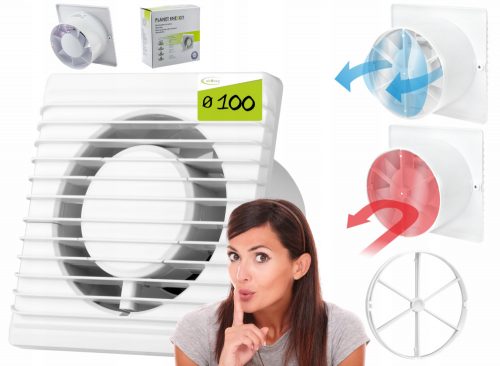 airRoxy kopalniški ventilator KOPALNIŠKI VENTILATOR 100 POVRATNI VENTIL 100 mm