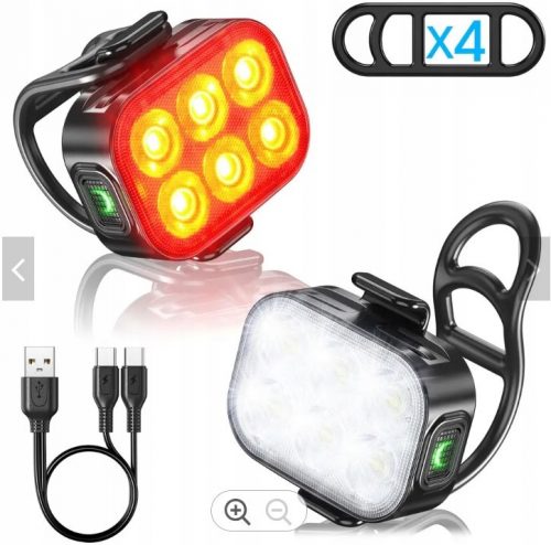  2x kolesarska luč SPECTER Q5 200lm spredaj zadaj 6LED