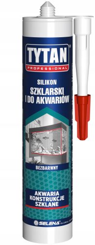  Tytan Professional stekleni silikon, brezbarven, 280 ml