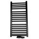 Vodni kopalniški radiator Regnis 702 W 540 x 1435 mm črn