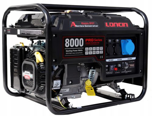  Prenosni enofazni generator LONCIN 6500 W bencin