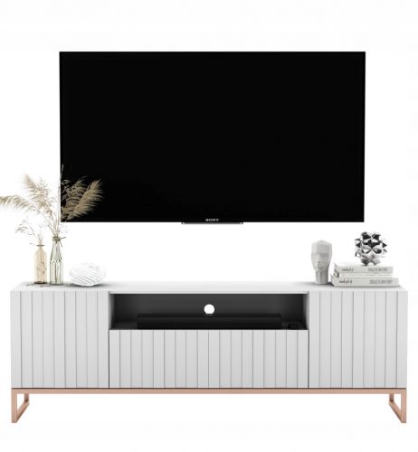  TV omarica Glamour, komoda Glamour, mat bela, 150 cm