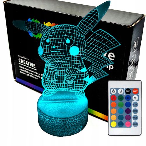  3D LAMP nočna svetilka, večbarvna