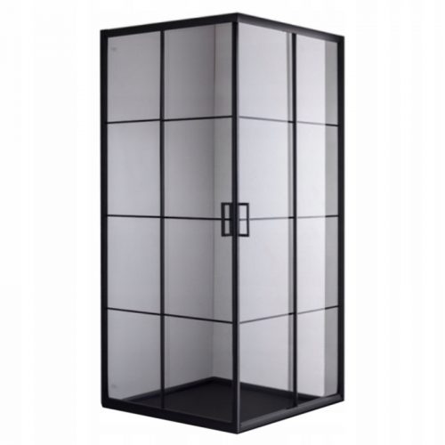 Hydrosan BL32A tuš kabina 80x80 ČRNA drsna vrata 80 x 80 cm