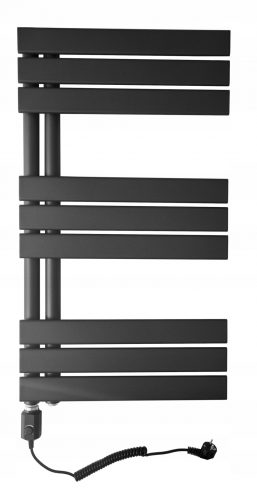 Električni kopalniški radiator Scarlet 600 W 500 x 900 mm sive barve