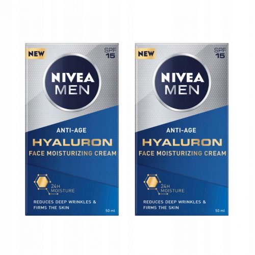  NIVEA MEN Hyaluron krema proti gubam 2 kos.