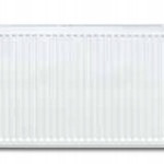 Jekleni panelni radiator Diamond 1335 W bel 700 x 550 x 105 mm - stranski priključek