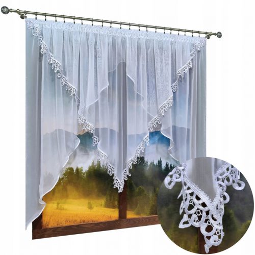  CURTAIN READY ZAVESA VOIL GUIPURA LACE 300x120